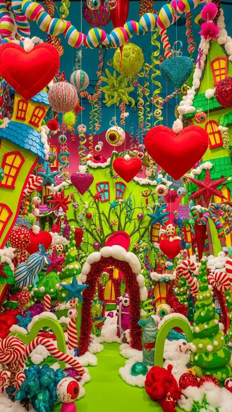 21 Christmas Themes That Are Blowing Up Pinterest Right Now 13 Grinch Whoville Maximalist Chaos (The Playful Trend That’s Taking Over 2025)