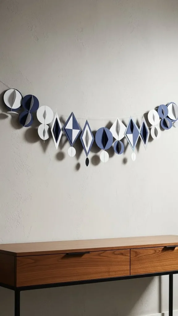 Layered Paper Garland for Small Spaces
