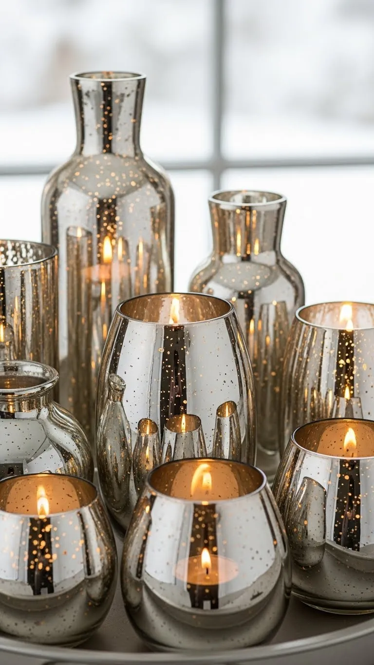 Matte Mercury Glass Cluster