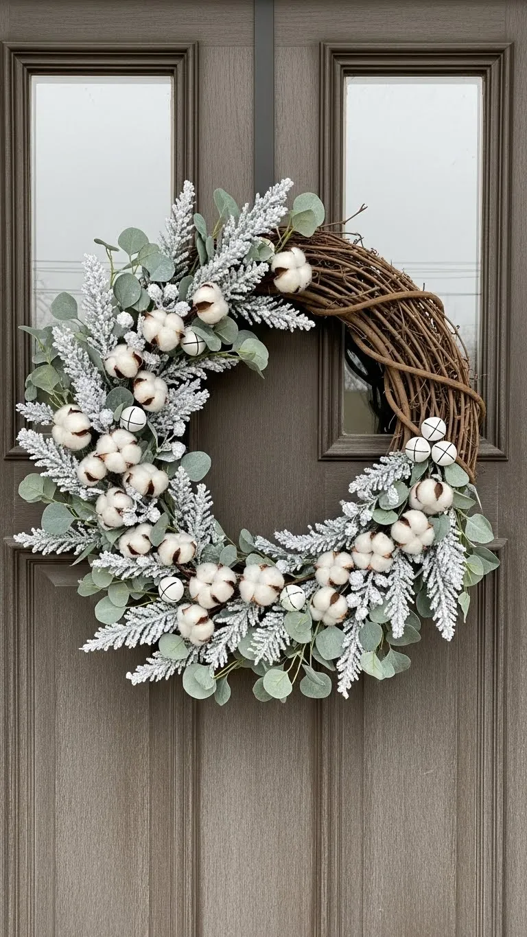 Hang a Neutral Winter Wreath