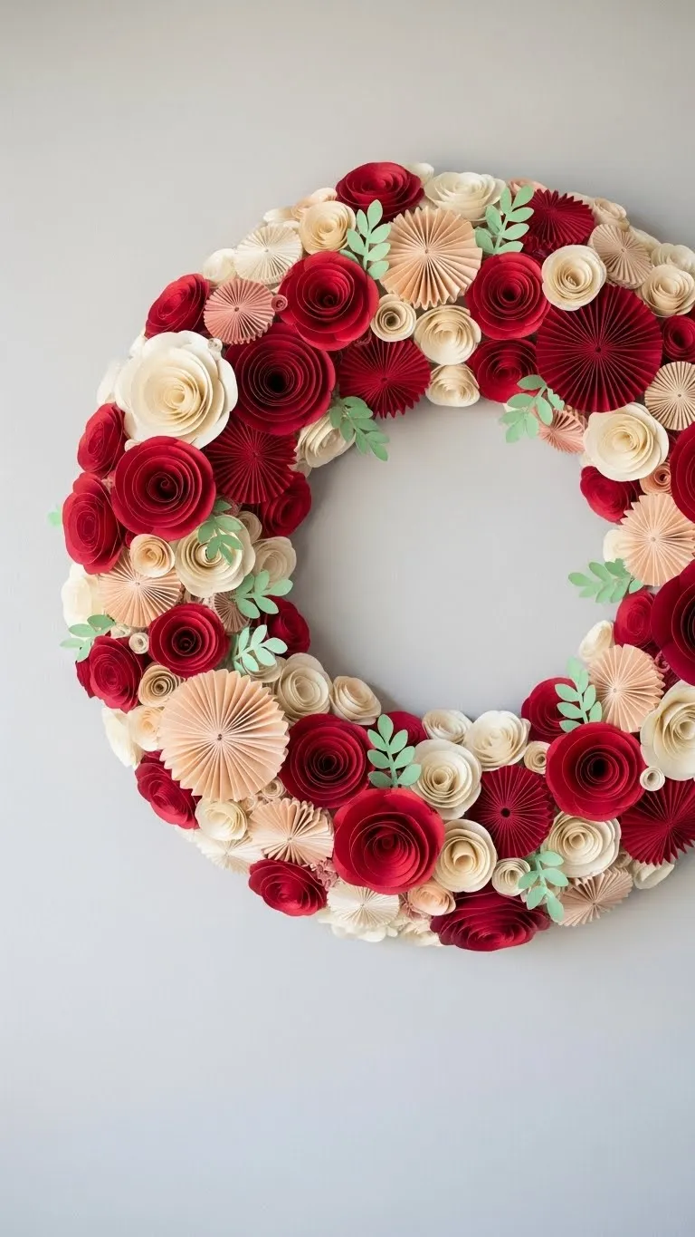 Paper Rosette Wreath