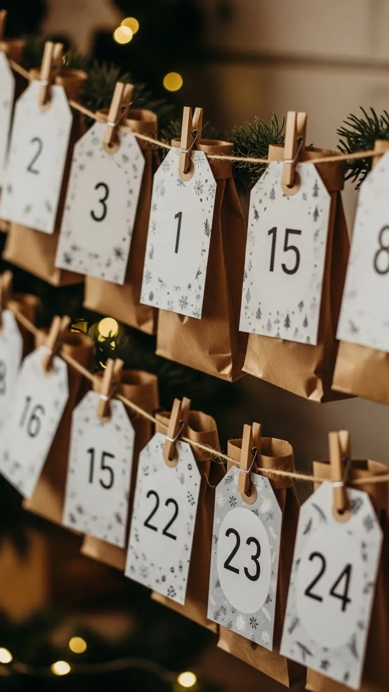 Printable Advent Calendar Tags