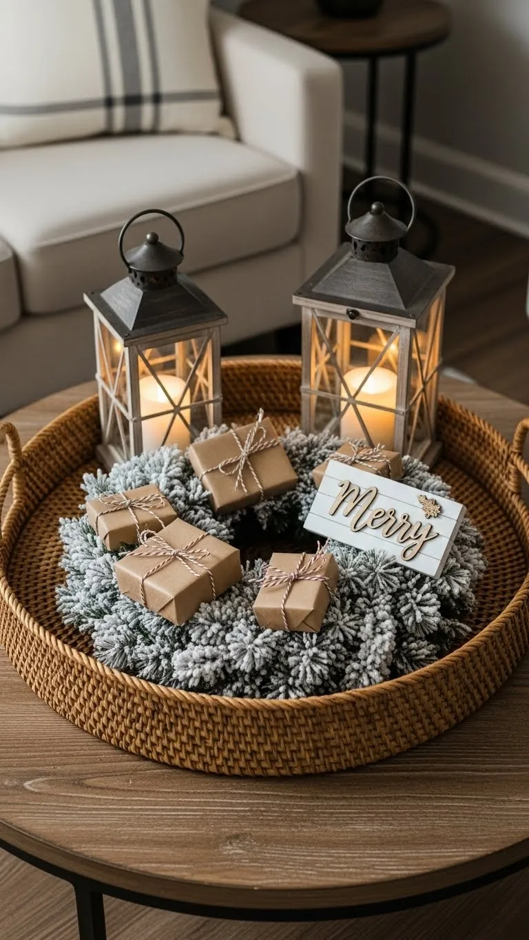  Round Coffee Table Christmas Decor Ideas That Feel Extra Cozy