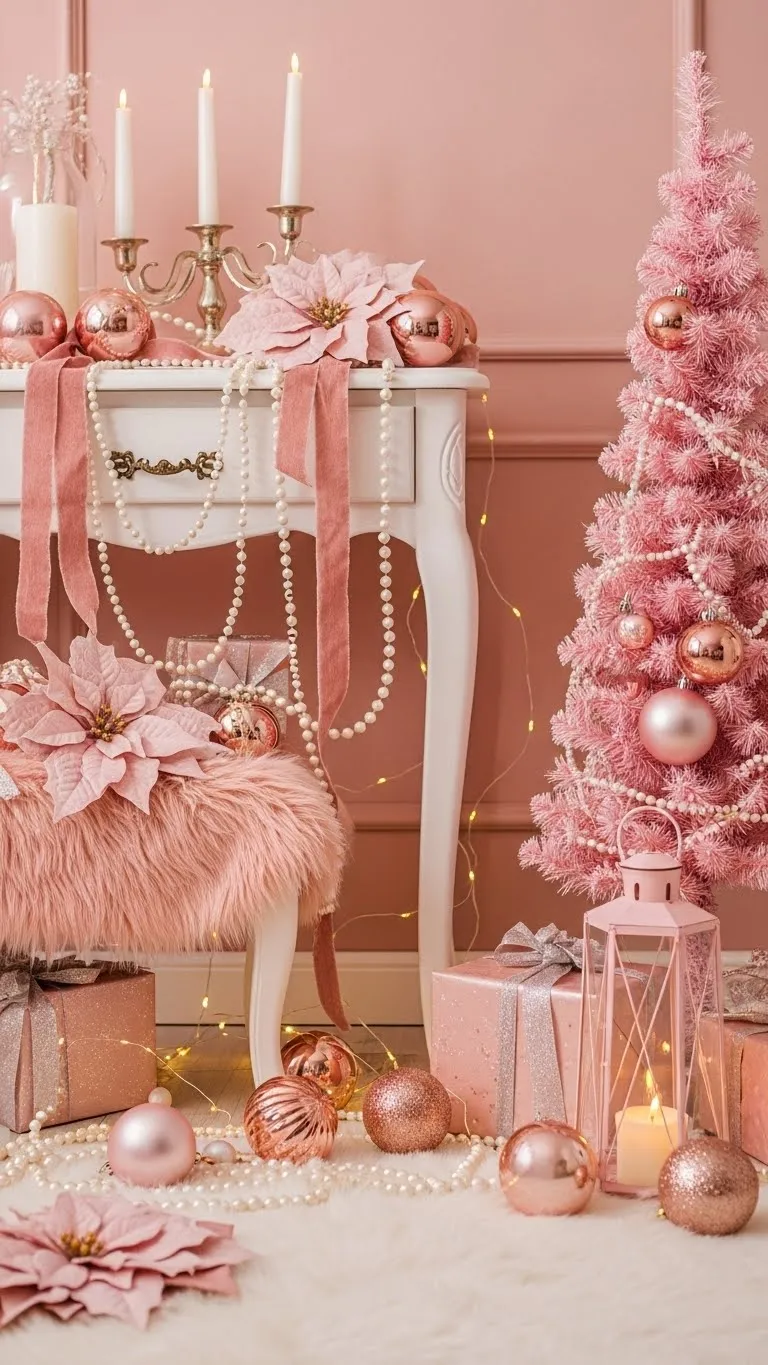 21 Christmas Themes That Are Blowing Up Pinterest Right Now 4 Whimsical Pink Christmas Wonderland (Blush Magic That's Here to Stay Through 2026)