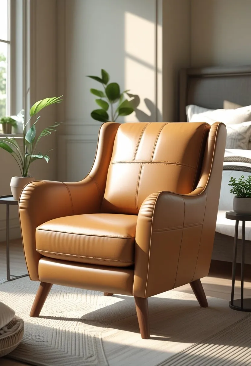 Wayfair Tan Leather Accent Chair