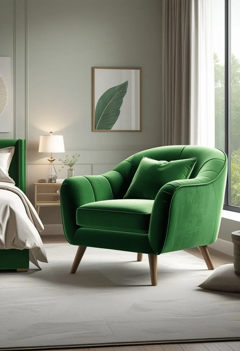 Target Green Velvet Accent Chair