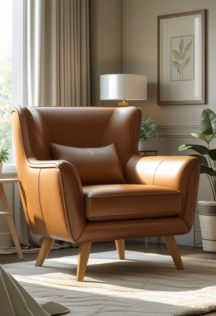 Target PU Leather Accent Chair