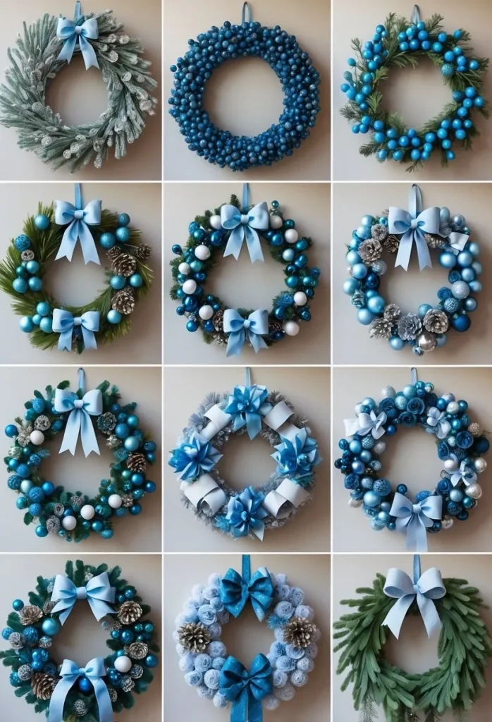 Blue Christmas Stocking