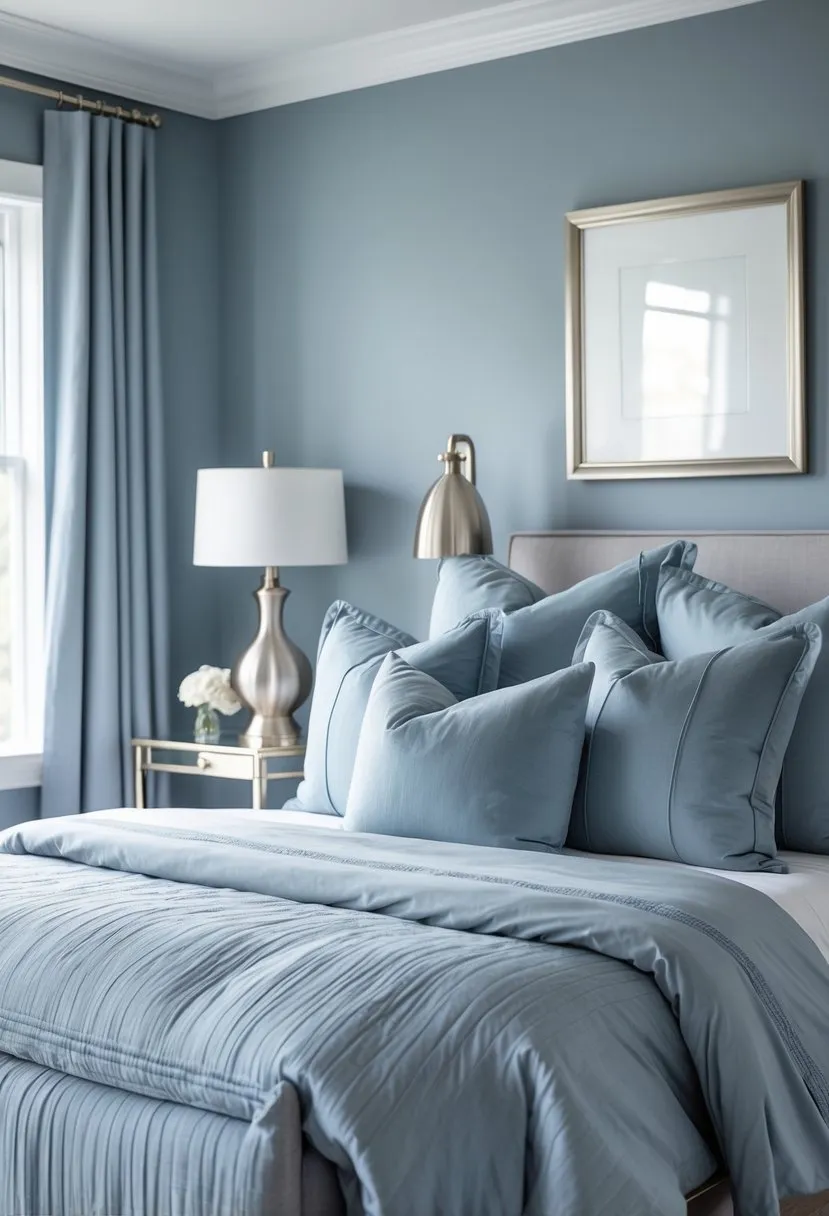  Add metallic accents like brushed nickel lamps