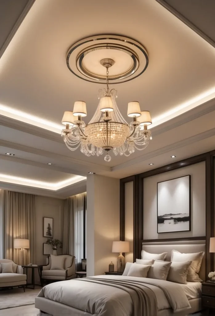 Chandeliers with dimmable features