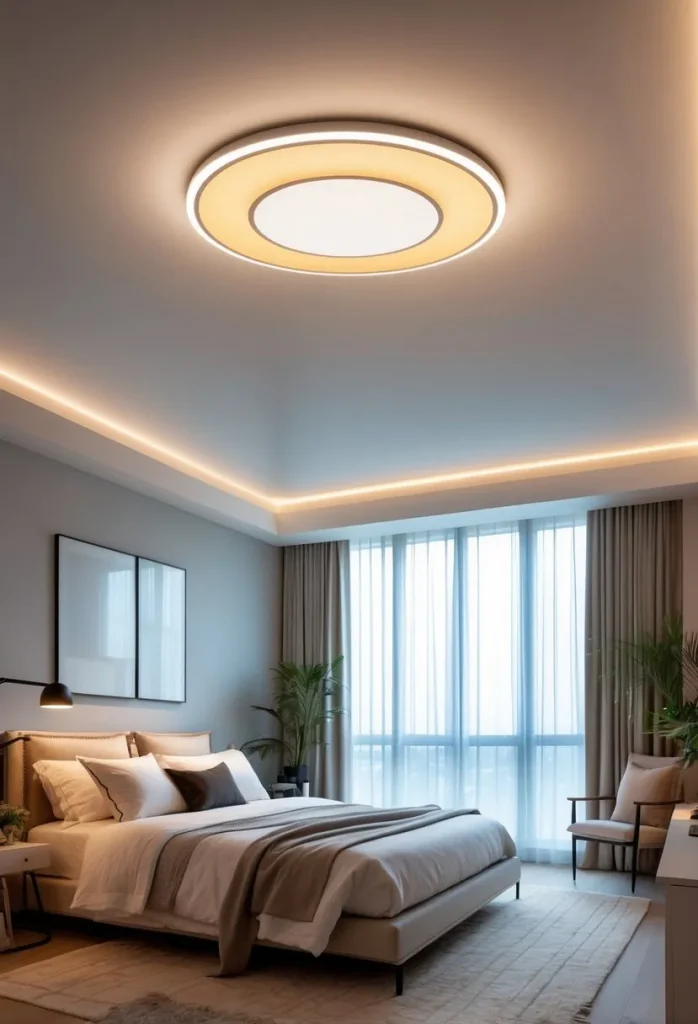 Smart ceiling lights with color temperature control