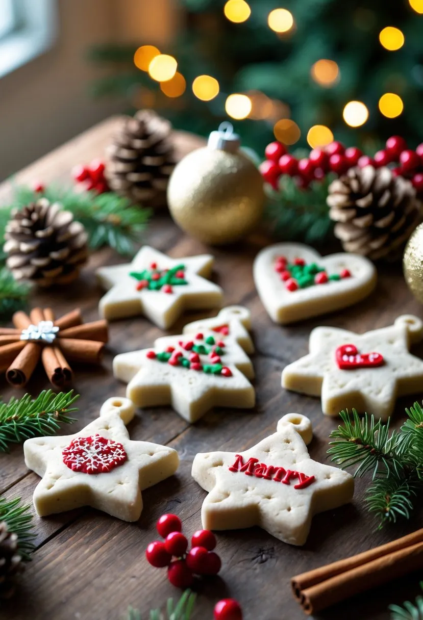 Salt Dough Personalized Ornaments