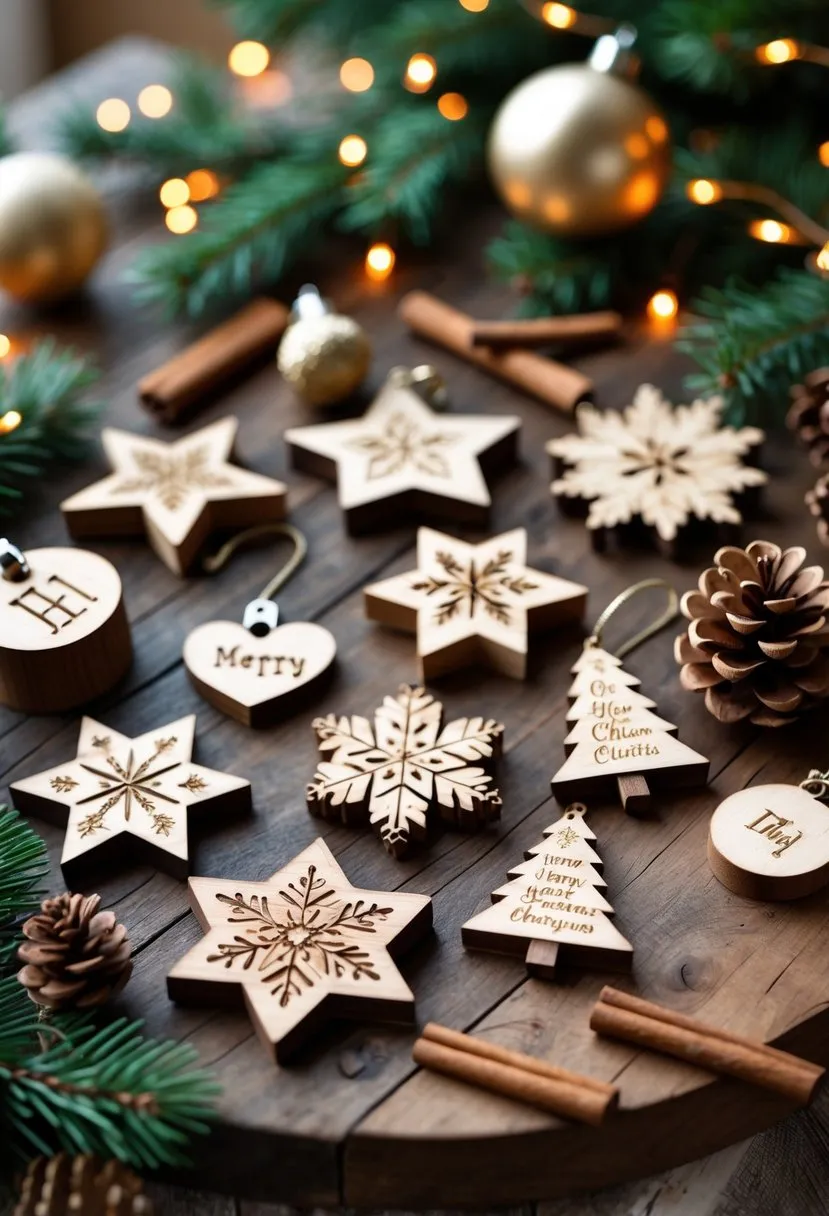Personalized Wooden Ornaments
