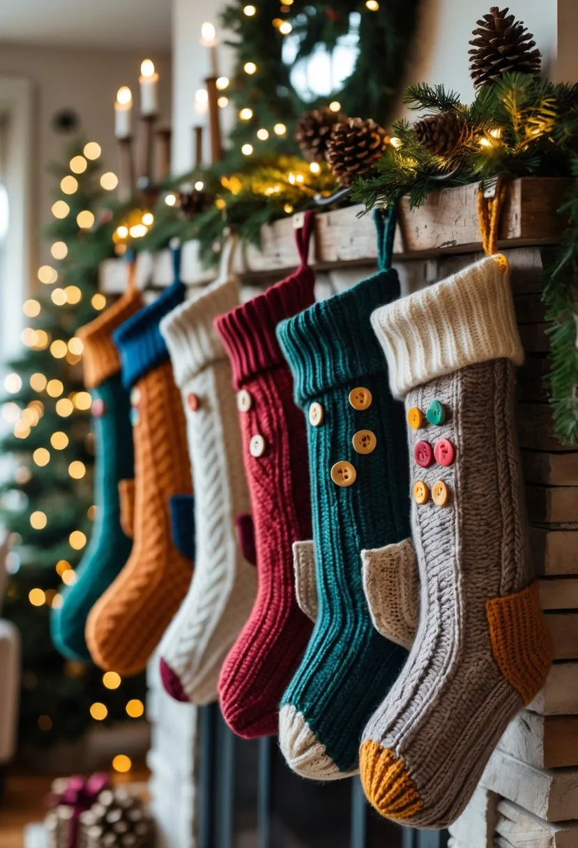 Upcycled Sweater Christmas Stockings