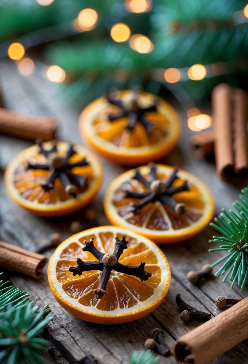 Natural Orange and Clove Ornaments
