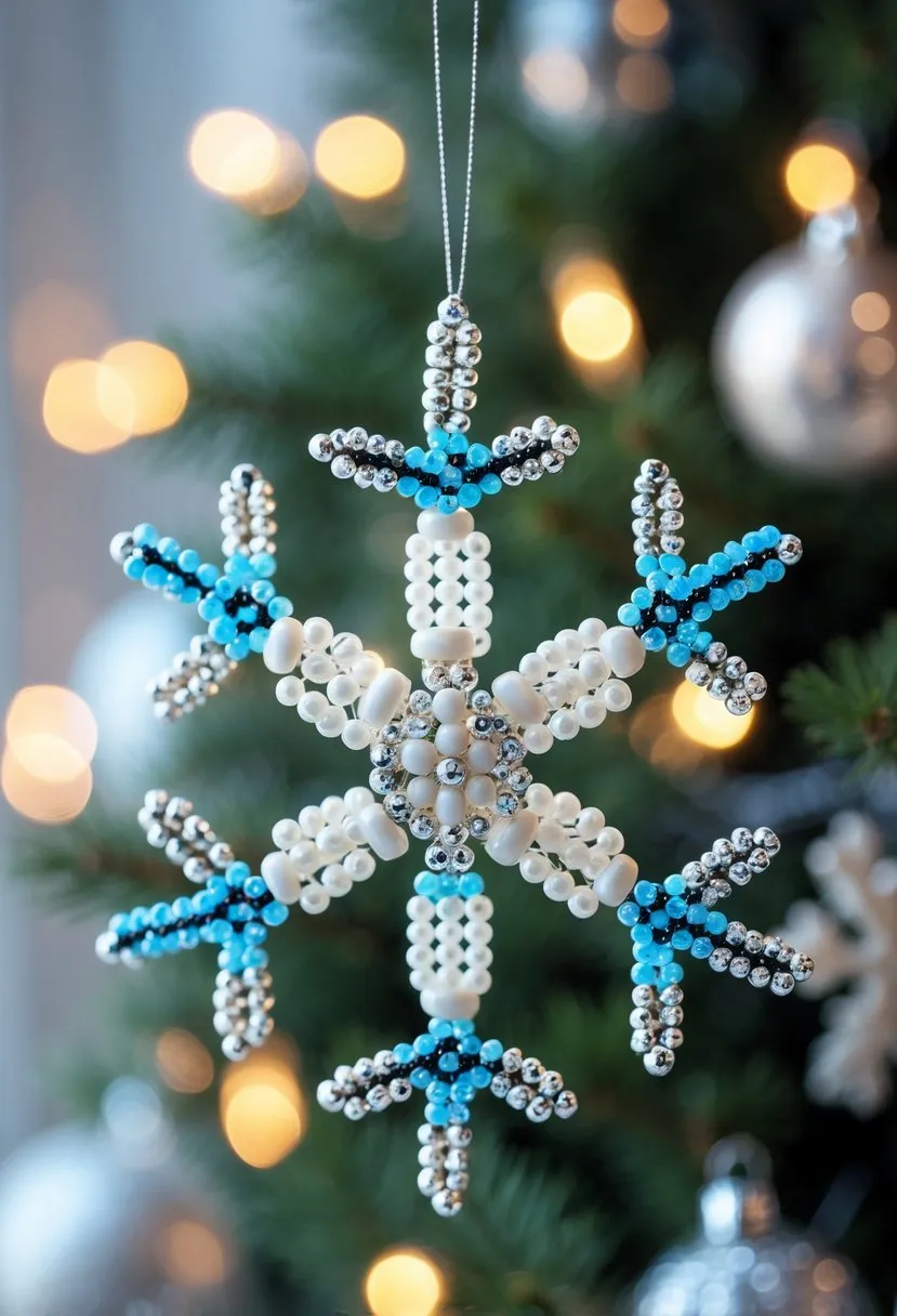  Beaded Snowflake