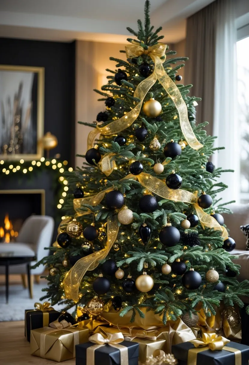 Glamorous Black and Gold