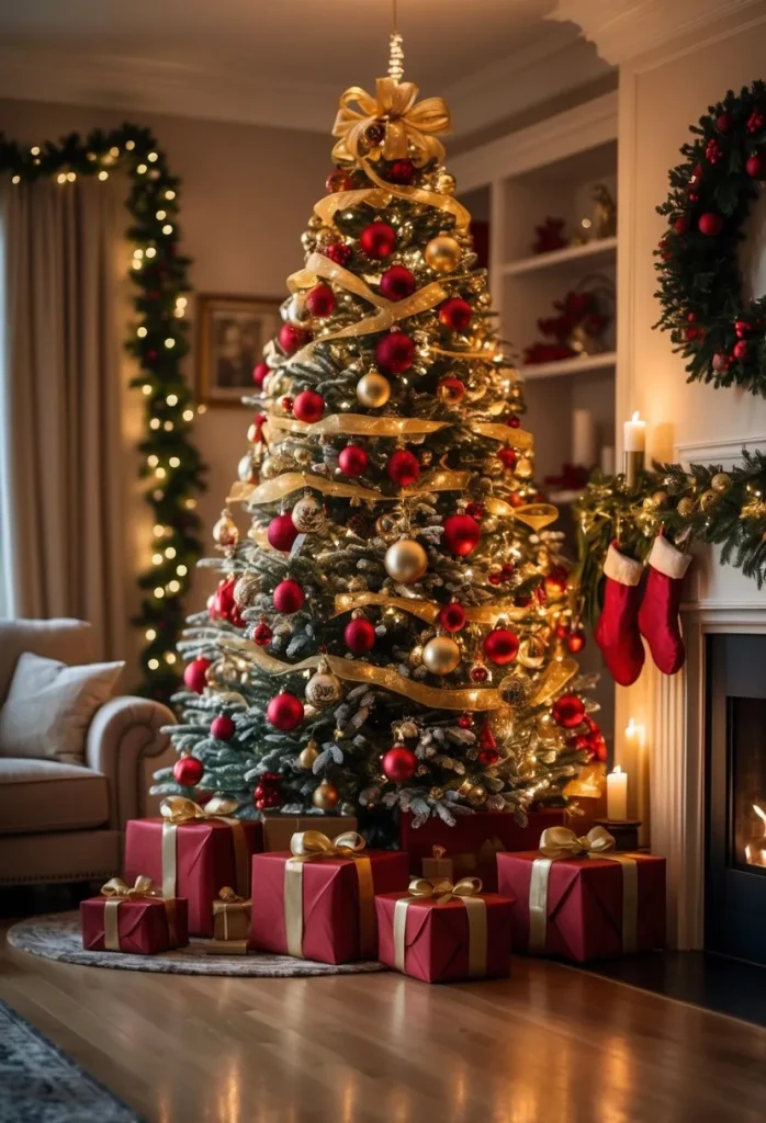 Classic Red and Gold Elegance