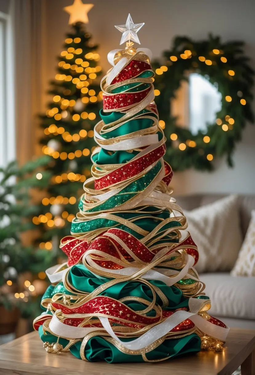 DIY Ribbon Sculpture Tree