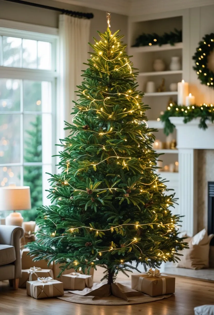 Classic Green with Warm White Lights