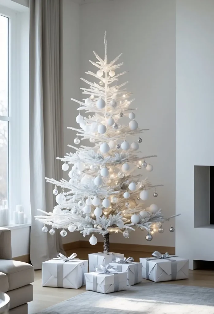 Minimalist White and Silver