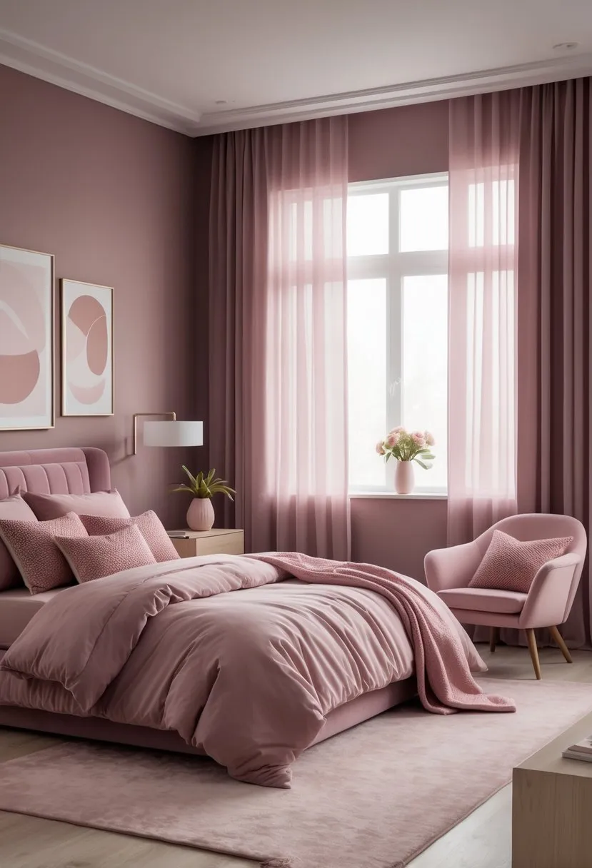 Dusky Pink Bedroom