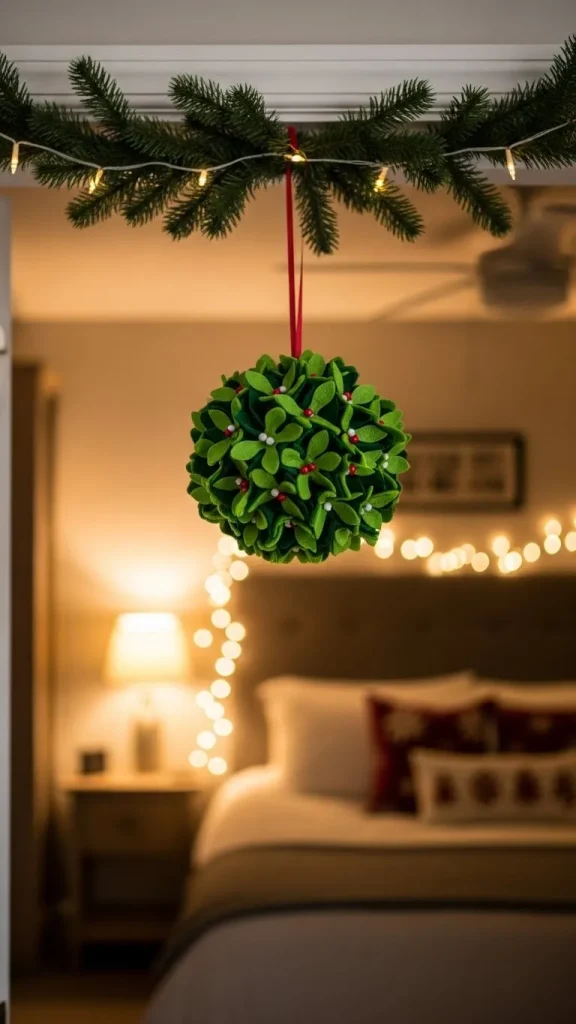 felt Mistletoe Kissing Ball