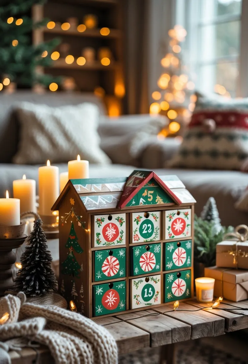Hand-Painted Wooden Advent Calendars