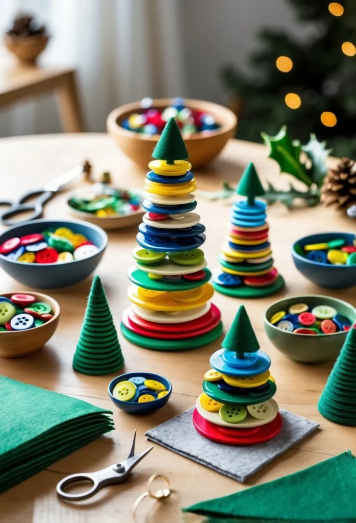 How to Make Stacked Button Christmas Trees: Creative Holiday Craft Ideas 3 Essential Materials and Preparation
