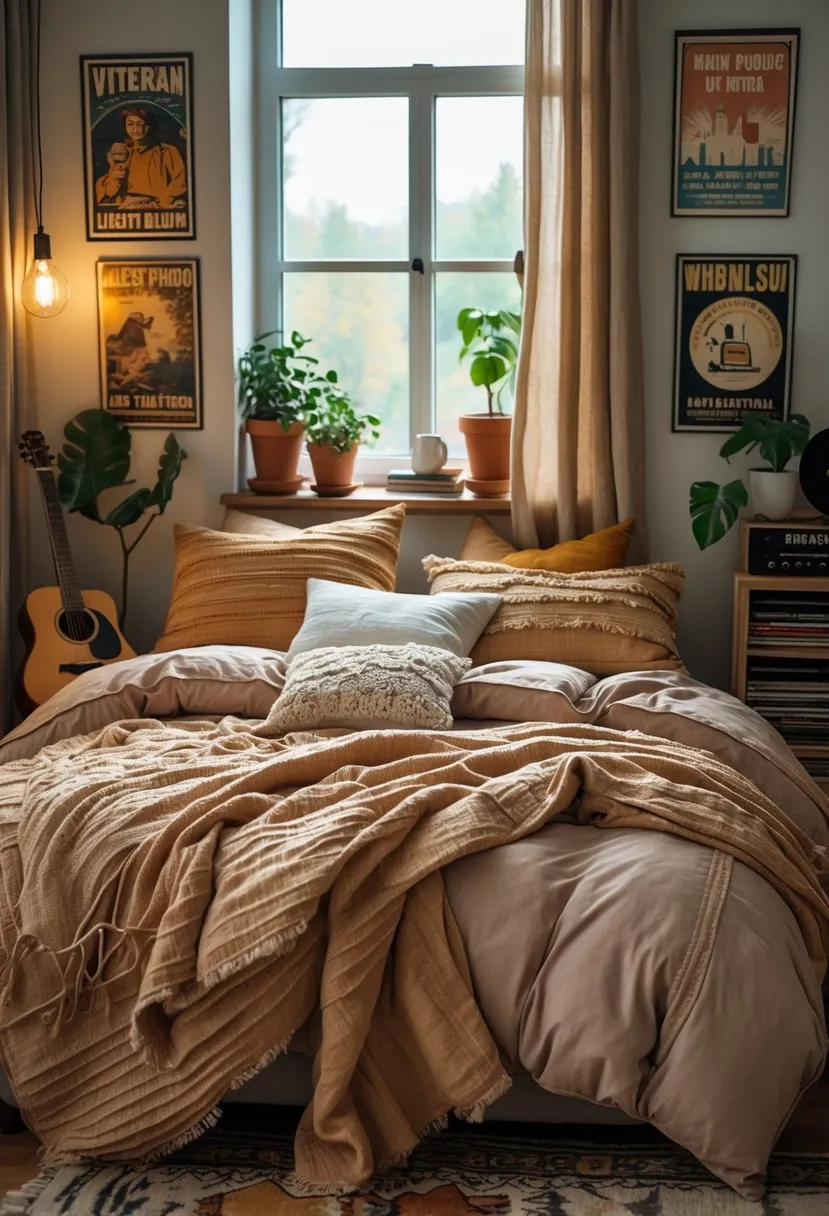  Incorporate vintage posters for a nostalgic vibe