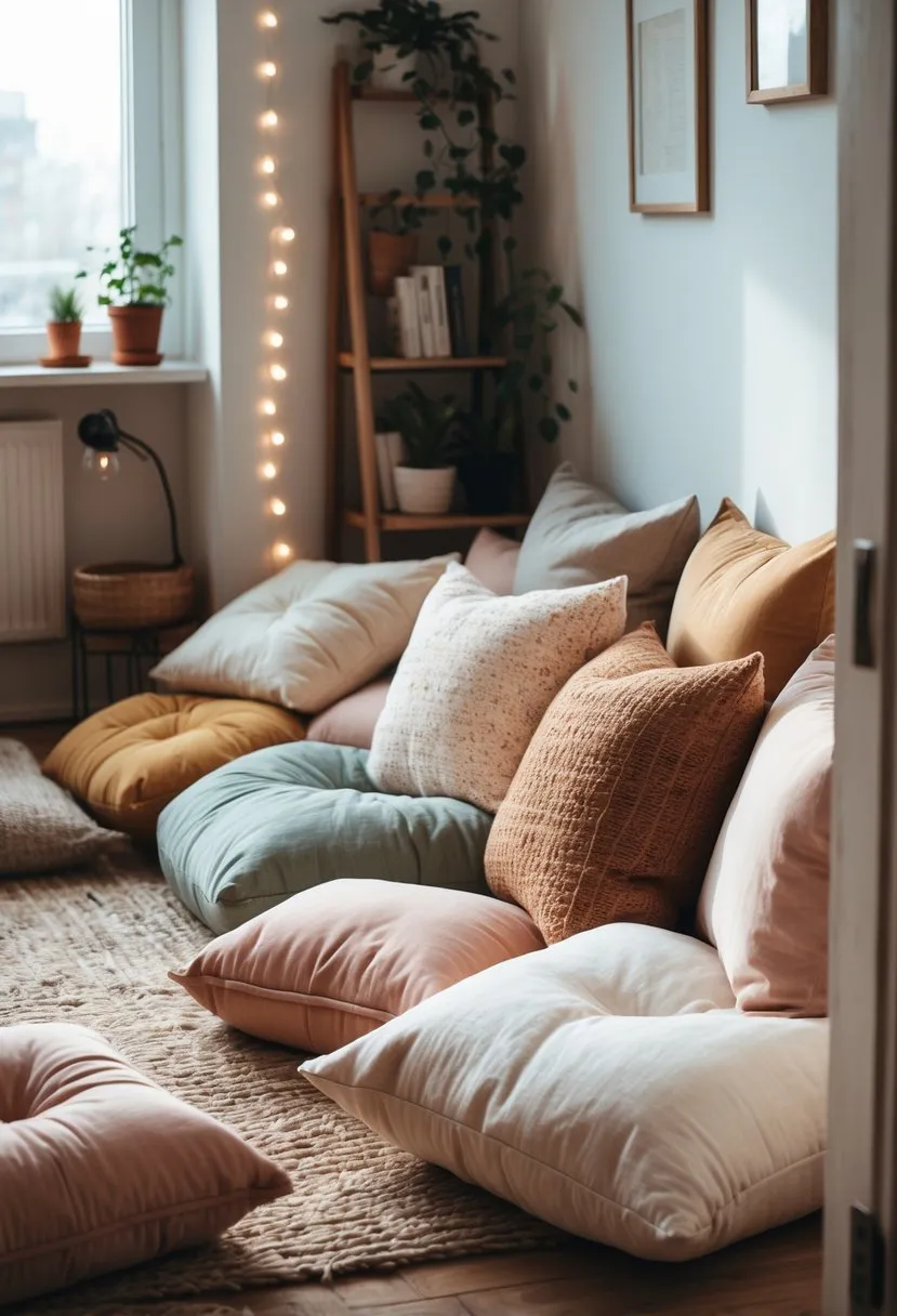  Use bohemian textiles like macramé and woven throws