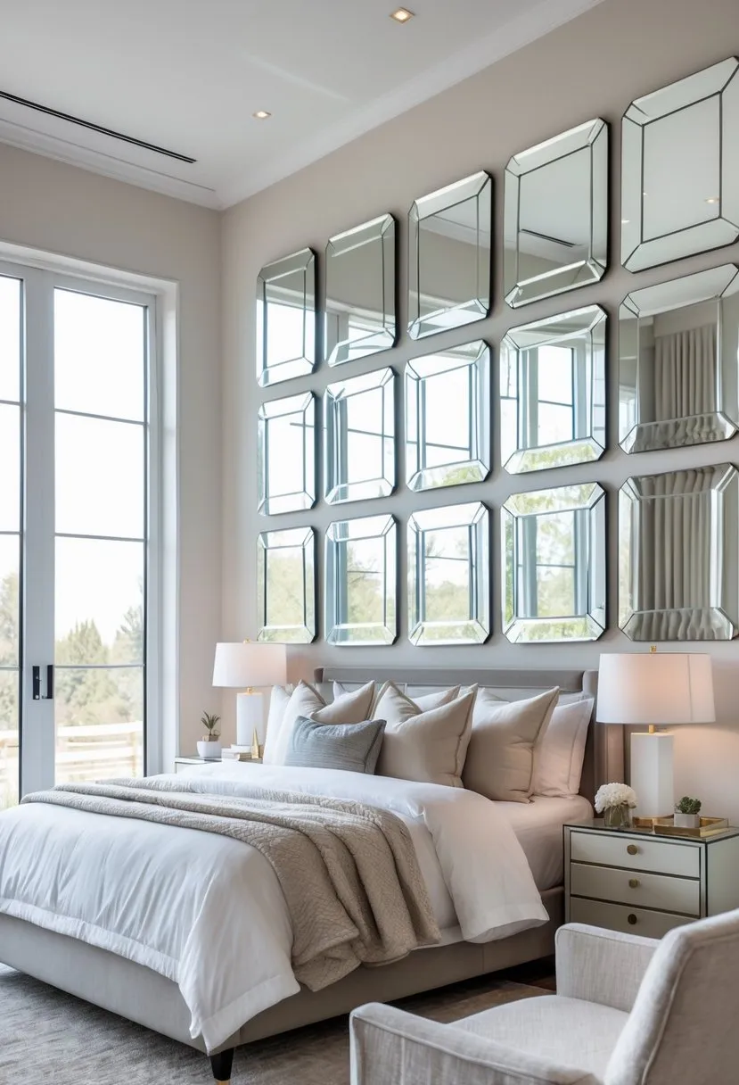 Mirrors with beveled edges for added dimension