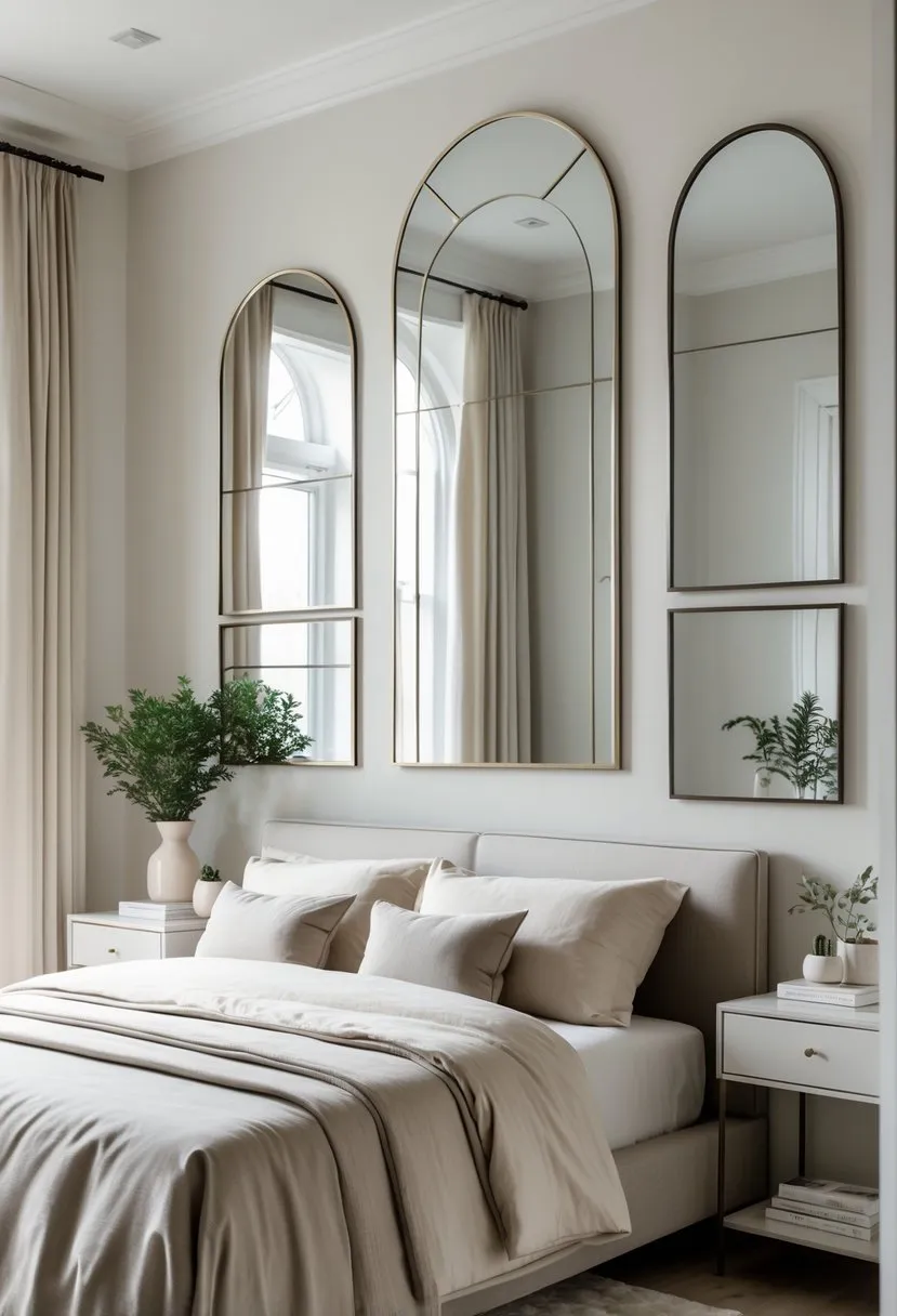 Arched mirrors for an elegant look