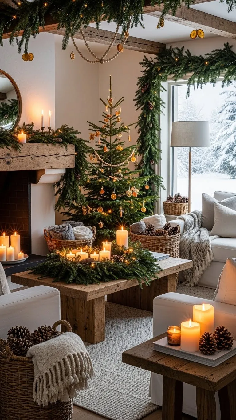 natural christmas decor