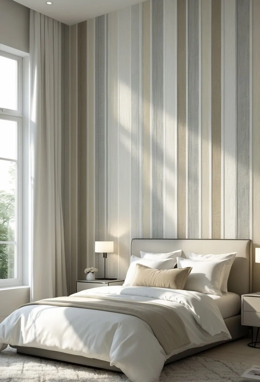 Textured Stripe Wallpaper