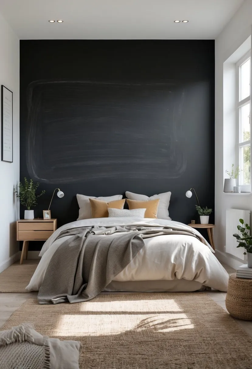 Chalkboard Paint Feature Wall
