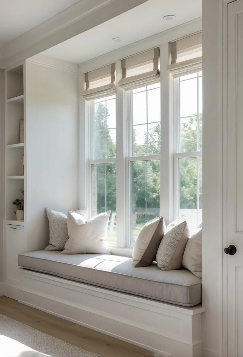 Window seat with removable washable covers