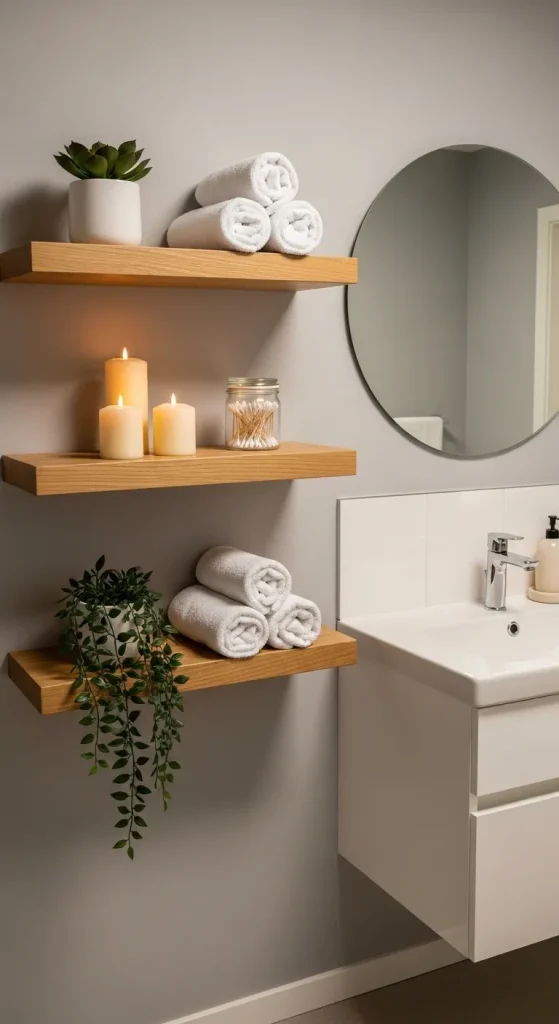 Add Floating Shelves for Style and Storage