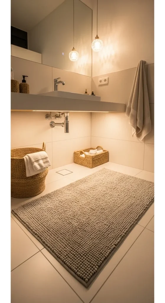 Add a Bathroom Rug That Feels Good