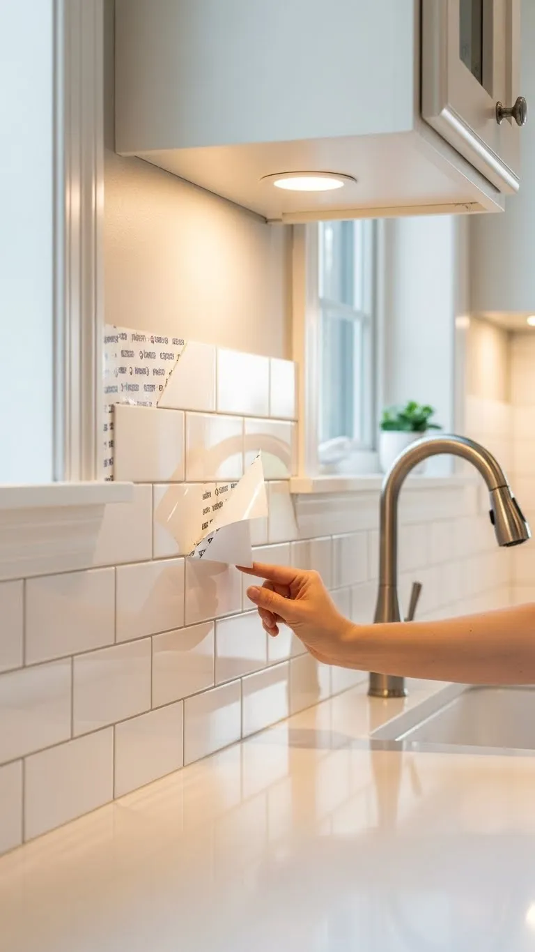  Add a Peel-and-Stick Backsplash