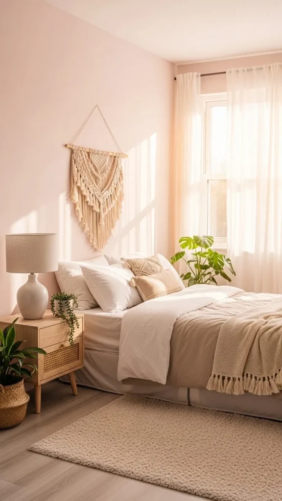 Bedrooms with Light Pink Walls