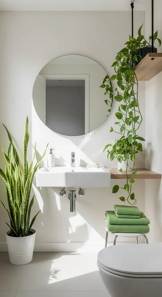 Bring in Plants (Yes, Even in Bathrooms)