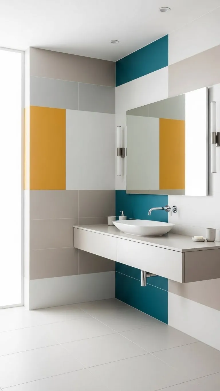  Color-Blocked Tiles: Playful but Polished