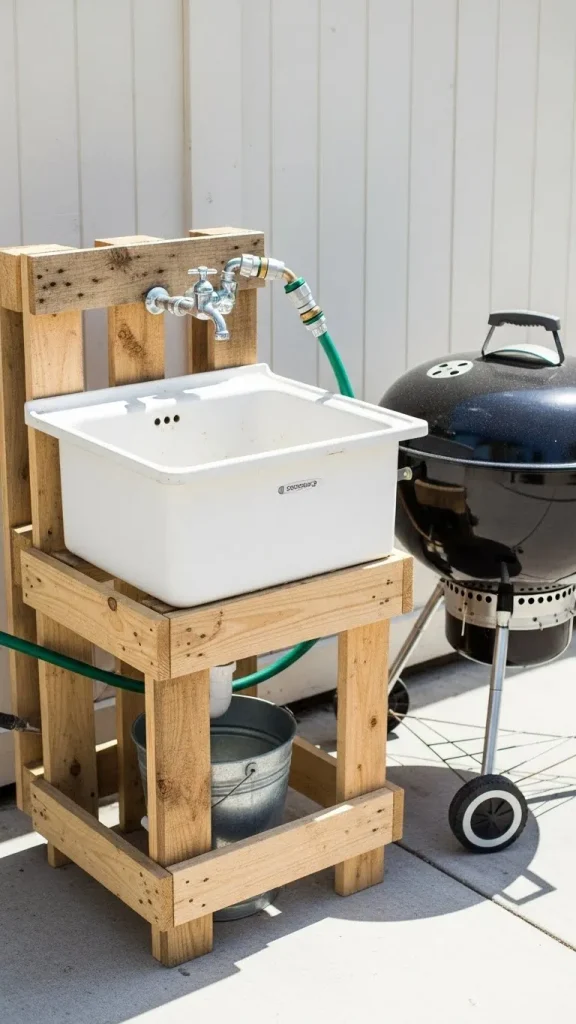  DIY an Outdoor Sink from Salvaged Parts