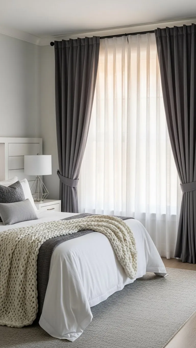 Double-Layer Curtains