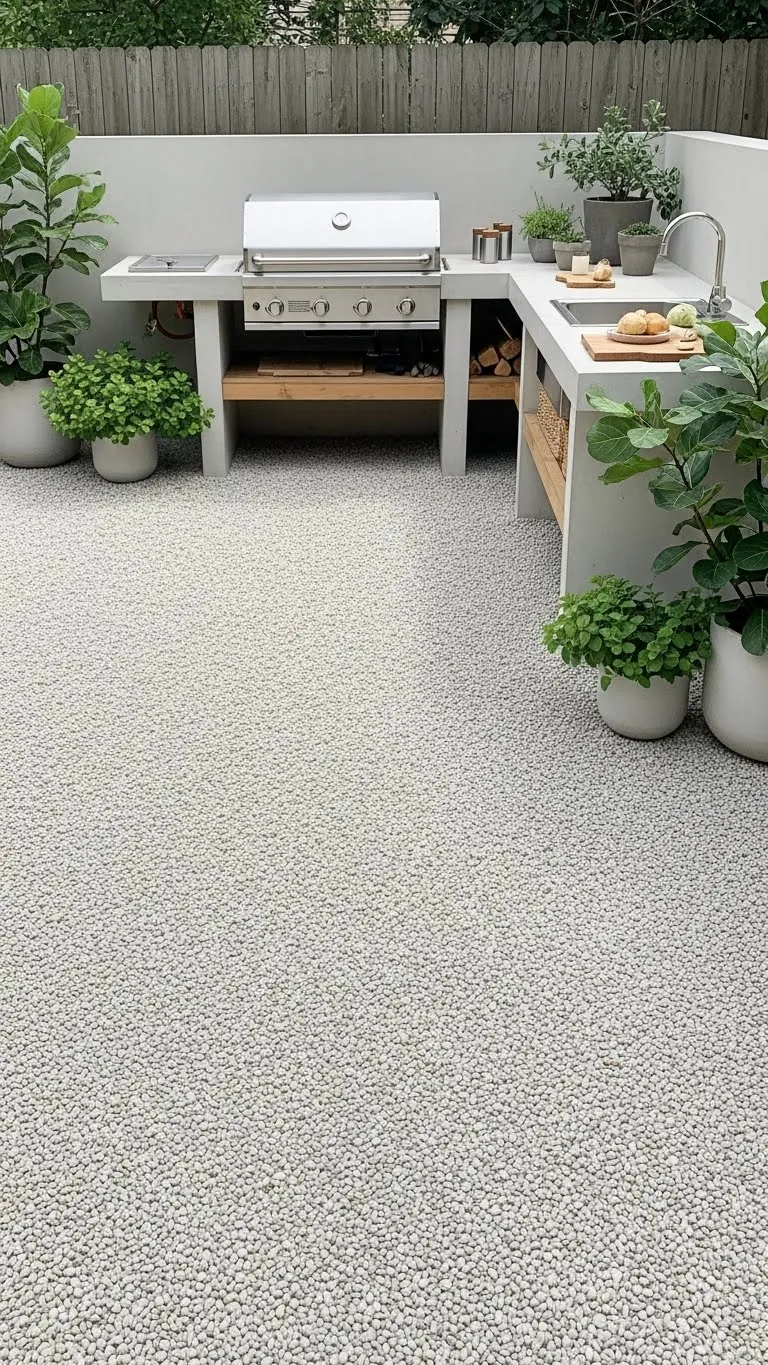 Gravel or Paver Flooring on the Cheap