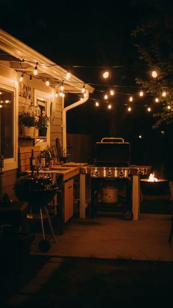 Hang String Lights for Instant Ambiance