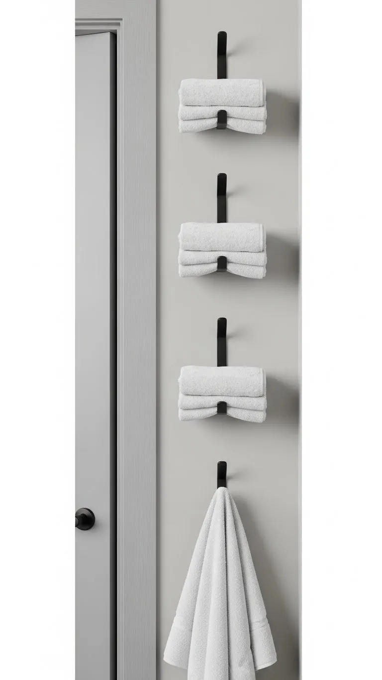 Hooks Instead of Towel Bars 