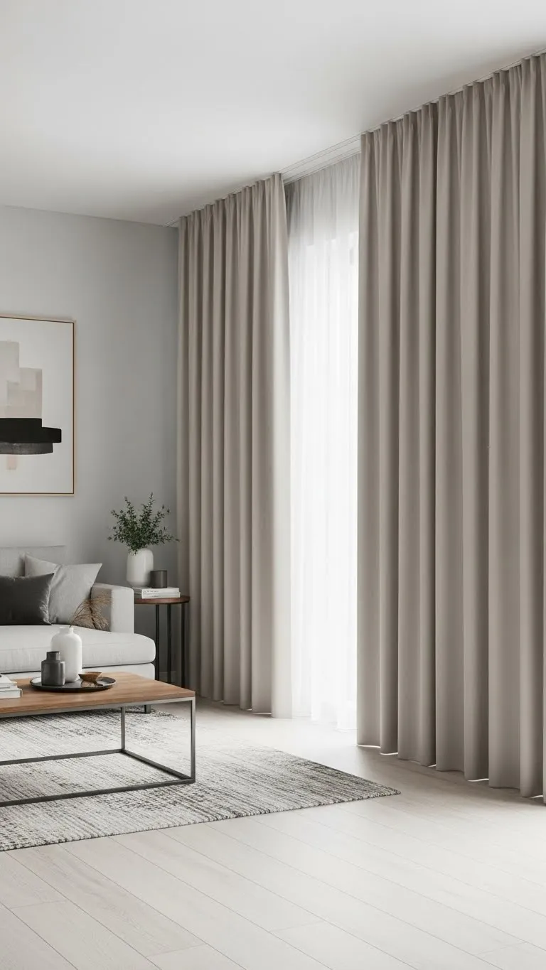 Minimalist Curtains for Modern Homes