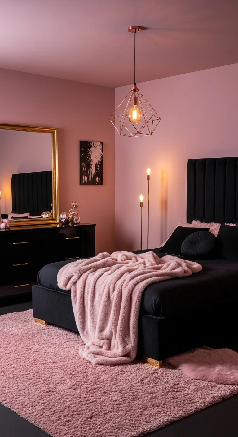 Pink and Black: Bold and Dramatic
